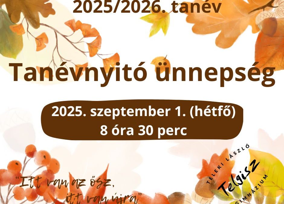 Tanévnyitó